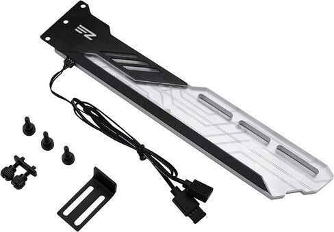 EZDIY-FAB RGB GPU حامل 5V 3-Pin ملون RGB Graphics Card GPU يدعم حامل بطاقة الفيديو، حامل بطاقة الفيديو / حامل الحافظة - 309-1 in Kuwait