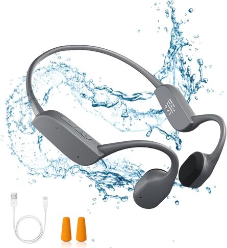 Bone Conduction Headphones, Bluetooth 5.2 Open Ear Headphones with HD Mic, 10Hrs Playtime Wireless Sports Earphones, IP67 Waterproof Headset for Running, Cycling, Hiking, Driving in Saudi Arabia
