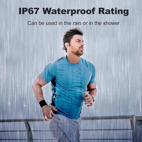 Bone Conduction Headphones, Bluetooth 5.2 Open Ear Headphones with HD Mic, 10Hrs Playtime Wireless Sports Earphones, IP67 Waterproof Headset for Running, Cycling, Hiking, Driving in Saudi Arabia