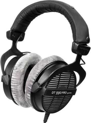 سماعات رأس Beyerdynamic DT-990-Pro-250 احترافية مفتوحة صوتيًا 250 أوم (459038) مع حافظة سماعة رأس كاملة الحجم وحامل سماعة رأس وقطعة قماش للتنظيف من الألياف الدقيقة in Kuwait