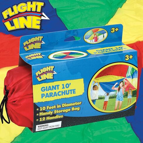 لعبة المظلة للأطفال بطول 8 أقدام للأولاد والبنات مع 8 مقابض للألعاب التعاونية لمجموعة الفريق، للأعمار من 3 سنوات فما فوق in Kuwait