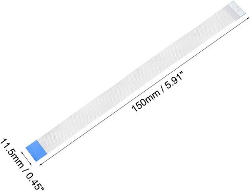 uxcell Flexible Flat Cable, 22 Pins 0.5mm Pitch 150mm FPC FFC Flexible Ribbon Cable for LCD TV Car Audio DVD Player Laptop 10Pcs (B Type) in Saudi Arabia