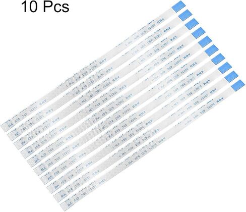 uxcell Flexible Flat Cable, 22 Pins 0.5mm Pitch 150mm FPC FFC Flexible Ribbon Cable for LCD TV Car Audio DVD Player Laptop 10Pcs (B Type) in Saudi Arabia