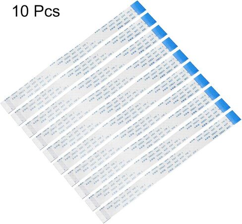 uxcell Flexible Flat Cable, 22 Pins 0.5mm Pitch 150mm FPC FFC Flexible Ribbon Cable for LCD TV Car Audio DVD Player Laptop 10Pcs (B Type) in Saudi Arabia