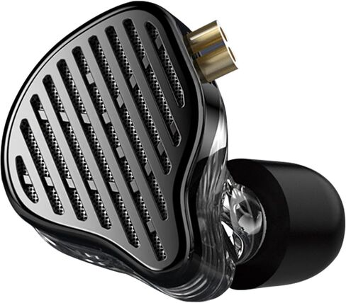 سماعات أذن KZ x HBB PR2 iem مع محرك مغناطيسي مستو مقاس 13.2 مم، سماعات أذن سلكية مريحة KZ داخل الأذن مع سماعات أذن من إسفنج الذاكرة للصوت الطبيعي الشفاف للمغنيين الموسيقيين (مع ميكروفون) in Kuwait