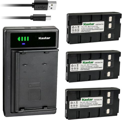 Kastar 2-Pack Battery and Smart USB Charger Replacement for Panasonic PV-L452 PV-L452D PV-L454 PV-L550 PV-L780D PV-L850 PV-L858 PV-D209 PV-430 PV-L353D PV-A20 PV-L354D PV-L501 PV-L501D PV-L651 in Saudi Arabia