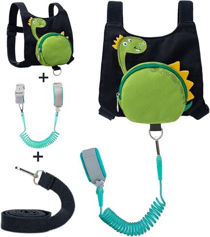 Toddler Harness with Leash Kid Anti-Lost Wrist Link Leash Child Wristband (Dinosaur) in Saudi Arabia