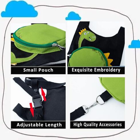 Toddler Harness with Leash Kid Anti-Lost Wrist Link Leash Child Wristband (Dinosaur) in Saudi Arabia