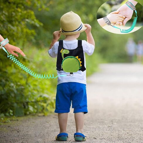 Toddler Harness with Leash Kid Anti-Lost Wrist Link Leash Child Wristband (Dinosaur) in Saudi Arabia