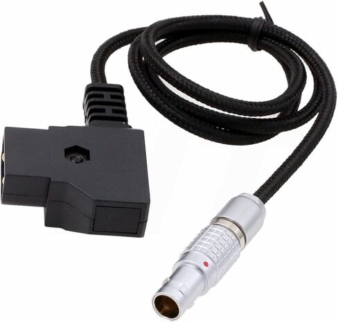 12/24V D-tap 2 Pin Power Cable for SmallHD 703 Monitor, Preston MDR4 Teradek Bolt Bond, Camera EVF Viewfinder 90cm Flexible Braided in Saudi Arabia
