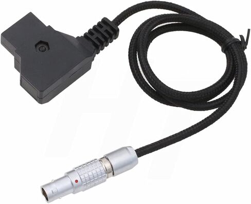 12/24V D-tap 2 Pin Power Cable for SmallHD 703 Monitor, Preston MDR4 Teradek Bolt Bond, Camera EVF Viewfinder 90cm Flexible Braided in Saudi Arabia