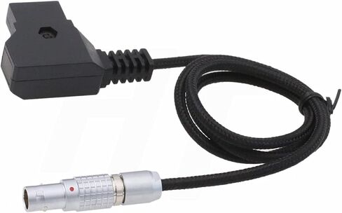 12/24V D-tap 2 Pin Power Cable for SmallHD 703 Monitor, Preston MDR4 Teradek Bolt Bond, Camera EVF Viewfinder 90cm Flexible Braided in Saudi Arabia