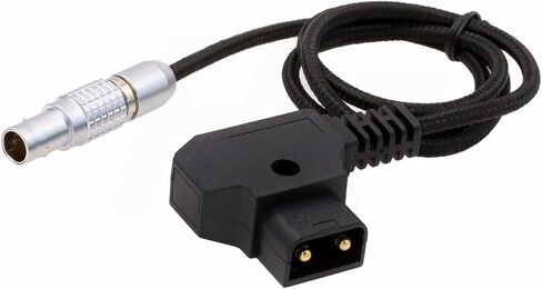 12/24V D-tap 2 Pin Power Cable for SmallHD 703 Monitor, Preston MDR4 Teradek Bolt Bond, Camera EVF Viewfinder 90cm Flexible Braided in Saudi Arabia
