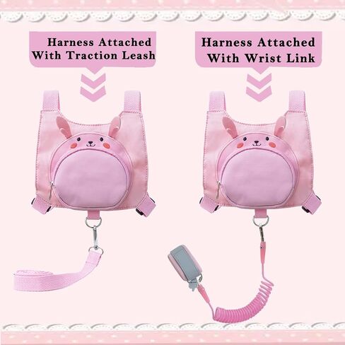 Toddler Harness with Leash Kid Anti-Lost Wrist Link Leash Child Wristband (Dinosaur) in Saudi Arabia