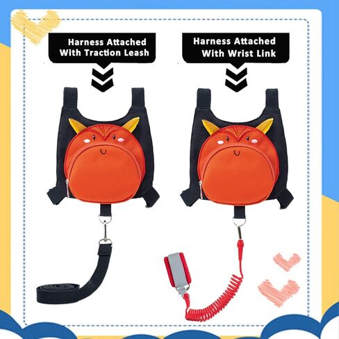 حزام معصم للأطفال الصغار مع مقود للأطفال مضاد للفقدان (ديناصور) in Kuwait