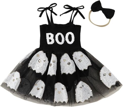 YINGISFITM My First Halloween Baby Girl Outfit Newborn Pumpkin Face/Turkey Smocked Dress Sleeveless Romper Halloween Clothes in Saudi Arabia