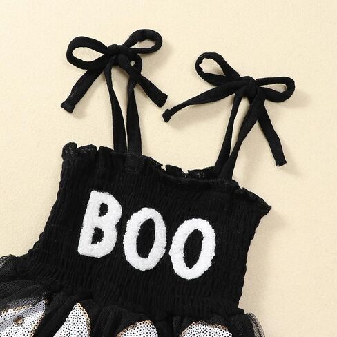 YINGISFITM My First Halloween Baby Girl Outfit Newborn Pumpkin Face/Turkey Smocked Dress Sleeveless Romper Halloween Clothes in Saudi Arabia