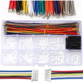 Keszoox PicoBlade 1.25mm Pitch Compatible with Molex 1.25mm Connector with Premium 28AWG Pre-Crimped Cables,MX 1.25mm Connector 2/3/4/5/6/7/8/9/10 Pin Housing (KS-MX1.25-Kit)