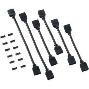مجموعة كابل تمديد CableMod 4-Pin LED (أسود) in Kuwait