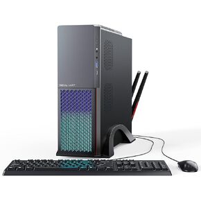 Desktop Computer PC 16GB RAM 512GB SSD Core i7-4765T Processor with 2.4G/5G/6G WiFi6E Bluetooth 5.3, Small Size and RGB Light, Mouse Keyboard in Kuwait