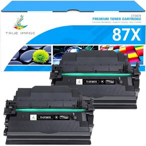 CF287X 87X Black Toner Cartridge 2 Pack Compatible for HP 87X Black Toner Cartridge CF287X 87A CF287A for Enterprise M506dn M506n M506x M501dn MFP M527dn M527f M506 M501 M527 Series Printer