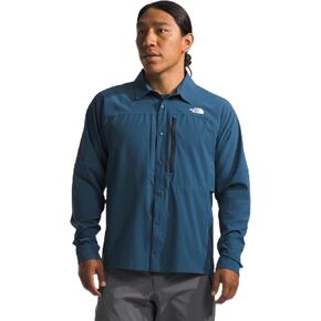 THE NORTH FACE Men's First Trail UPF Long Sleeve Shirt, High Rise Grey/Smoked Pearl, Large