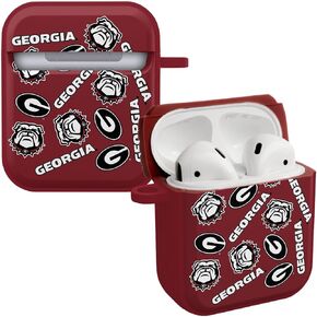 AFFINITY BANDS Georgia Bulldogs HDX Case Cover Compatible with Apple AirPods Gen 1 & 2 (Classic)