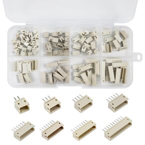 117PCS ZH 1.5mm Male Connector Plug,2/3/4/5/6/7/8/10 Pin 1.5mm Pitch Straight Pin Socket,JST ZH Male Housing Connectors