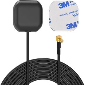 Vehicle GPS Antenna Waterproof Active GPS Dash Cam Antenna with 3.5mm Plug for Car Truck SUV Windshield Mirror Dash Camera Cam Vedio Surveillance Monitoring DVR Recorder GPS Tracker Receiver