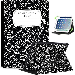 360 Rotating Case for 9.7-inch 6th/5th Generation, Air 2/Air 1 with Auto Wake/Sleep, Magnetic Clasp, Multi-Angle Viewing, Cases for Apple iPad 6/5 Gen 2018/2017, Air 2nd/Air 1st, Hummingbird