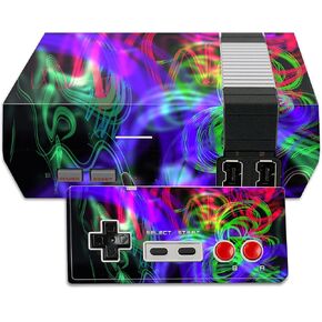 MightySkins Skin Compatible with Nintendo NES Classic Edition wrap Cover Sticker Skins Neon Splatter