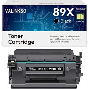 CF289X 89X Black Toner Cartridge (with Chip) Compatible Replacement for HP 89X CF289X 89A CF289A Work for Enterprise M507n M507dn M507x M507dng MFP M528dn M528f M528c M528z M507 M528 Printer
