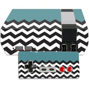 MightySkins Skin Compatible with Nintendo NES Classic Edition wrap Cover Sticker Skins Teal Chevron