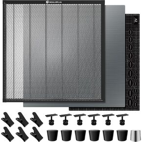 طاولة عمل على شكل قرص العسل من SCULPFUN مقاس 850 مم × 850 مم (33.5 × 33.5 بوصة)، سرير قطع لآلة القطع والنقش بثاني أكسيد الكربون أو الصمام الثنائي، وملحقات النقش in Kuwait