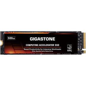 Gigastone HPC Computing M.2 SSD 500GB PCIe 4.0 NVMe SSD Host Memory Buffer Cache Accelerate Speed Coding Big Data Intensive Workloads, 5000MB/s Internal Solid State Drive SLC Cache 3D NAND