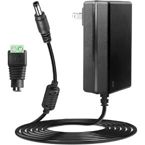 12V 3A Power Supply - LeTaoXing AC 100-240V to DC 12V 36W Switching Power Adapter Transformers 12V/3A for Home Security Camera Surveillance DVR NVR Led Light Strip (1 Pack)