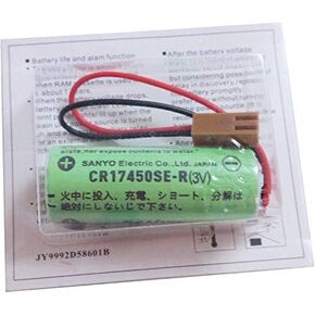 EM Sanyo Battery CR17450SE-R - 3V - 2200mAh - A98L-0031-0012 - CR17450-17450 PLC w/2P Plug
