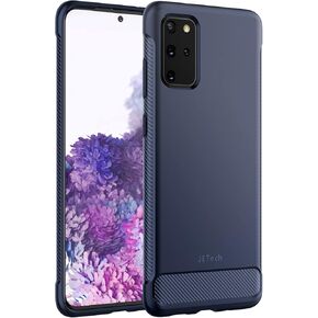 JETech Slim Fit Case for Samsung Galaxy S20 Plus / S20+ 5G (2020), Thin Phone Cover with Shock-Absorption and Carbon Fiber Design (Black)