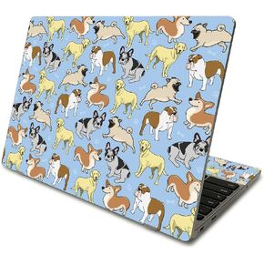 MightySkins Skin Compatible with Samsung Chromebook 4 (2021) 11.6" - Puppy Party | Protective, Durable, and Unique Vinyl Decal wrap Cover | Easy to Apply, Remove, and Change Styles | Made in The USA