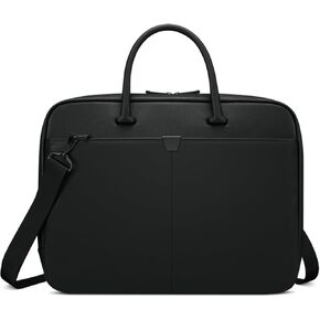 Lenovo 15.6-inch Laptop Bag (T200) - Water Resistant Leather Messenger Bag with Padded Device Compartment – Multi Compartment Professional Handbag with Shoulder Strap for Travel & Business