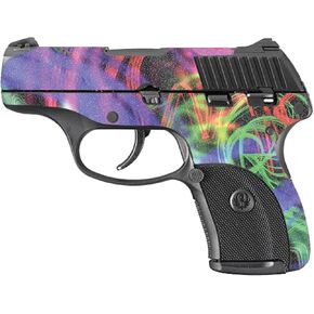 MightySkins Glossy Glitter Skin Compatible with Ruger LC9 9mm 3.12 Barrel - Neon Splatter | Protective, Durable High-Gloss Glitter Finish | Easy to Apply and Change Styles | Made in The USA
