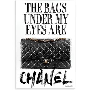 Stupell Industries Glam Eyes Bag Black Framed Wall Art, 24 x 30, Design By Artist Amanda Greenwood