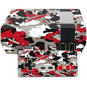 MightySkins Skin Compatible with Nintendo NES Classic Edition wrap Cover Sticker Skins Red Camo