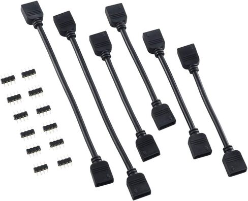 مجموعة كابل تمديد CableMod 4-Pin LED (أسود) in Kuwait