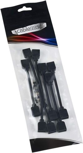 مجموعة كابل تمديد CableMod 4-Pin LED (أسود) in Kuwait