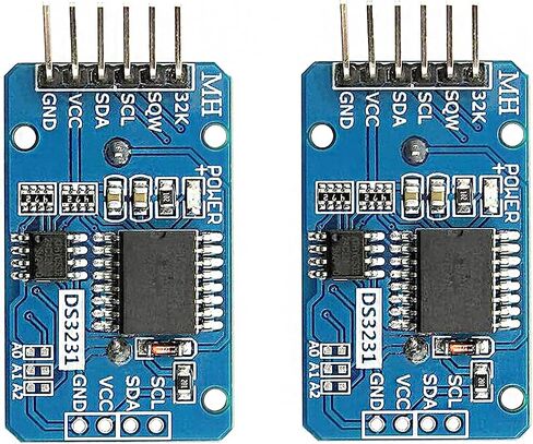 Adeept 2 قطعة وحدة ساعة الوقت الحقيقي DS3231 AT24C32 IIC RTC ذاكرة متوافقة مع مشاريع Raspberry Pi Arduino STM32 MCU DIY in Saudi Arabia