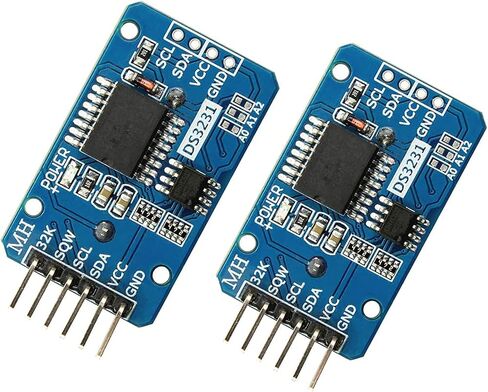 Adeept 2 قطعة وحدة ساعة الوقت الحقيقي DS3231 AT24C32 IIC RTC ذاكرة متوافقة مع مشاريع Raspberry Pi Arduino STM32 MCU DIY in Saudi Arabia