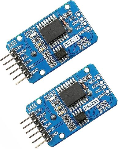 Adeept 2 قطعة وحدة ساعة الوقت الحقيقي DS3231 AT24C32 IIC RTC ذاكرة متوافقة مع مشاريع Raspberry Pi Arduino STM32 MCU DIY in Saudi Arabia