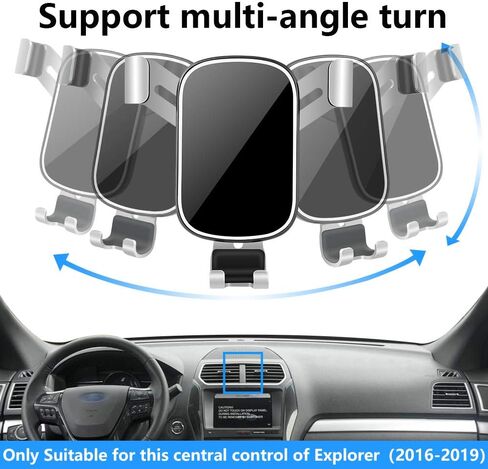 Car Phone Holder for Ford Explorer 2016 2017 2018 2019 SUV Auto Interior Accessories Best Cell Phones Mount Cellphone Mobile Cradle Charging Navigation Bracket Air Vent Stand Accessory in Saudi Arabia