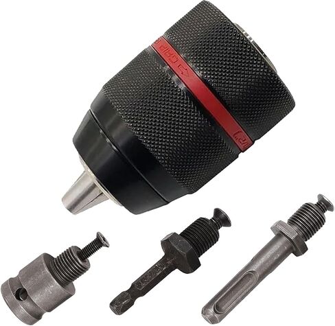 Eagles 0.8-10mm Keyless Chuck - 10mm Capacity - 3/8 x 24UNF Multi Quick Change Keyless Chuck Self-tighten Drill Chuck for Impact Driver, Electric Drill, Hammer Drill in Saudi Arabia